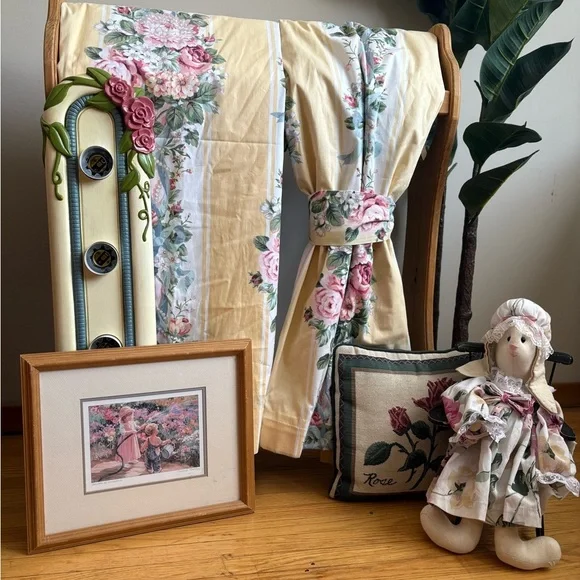 2 / $40 VINTAGE Hand Sewn Muslin Rabbit- Cottagecore - Picture 3 of 3